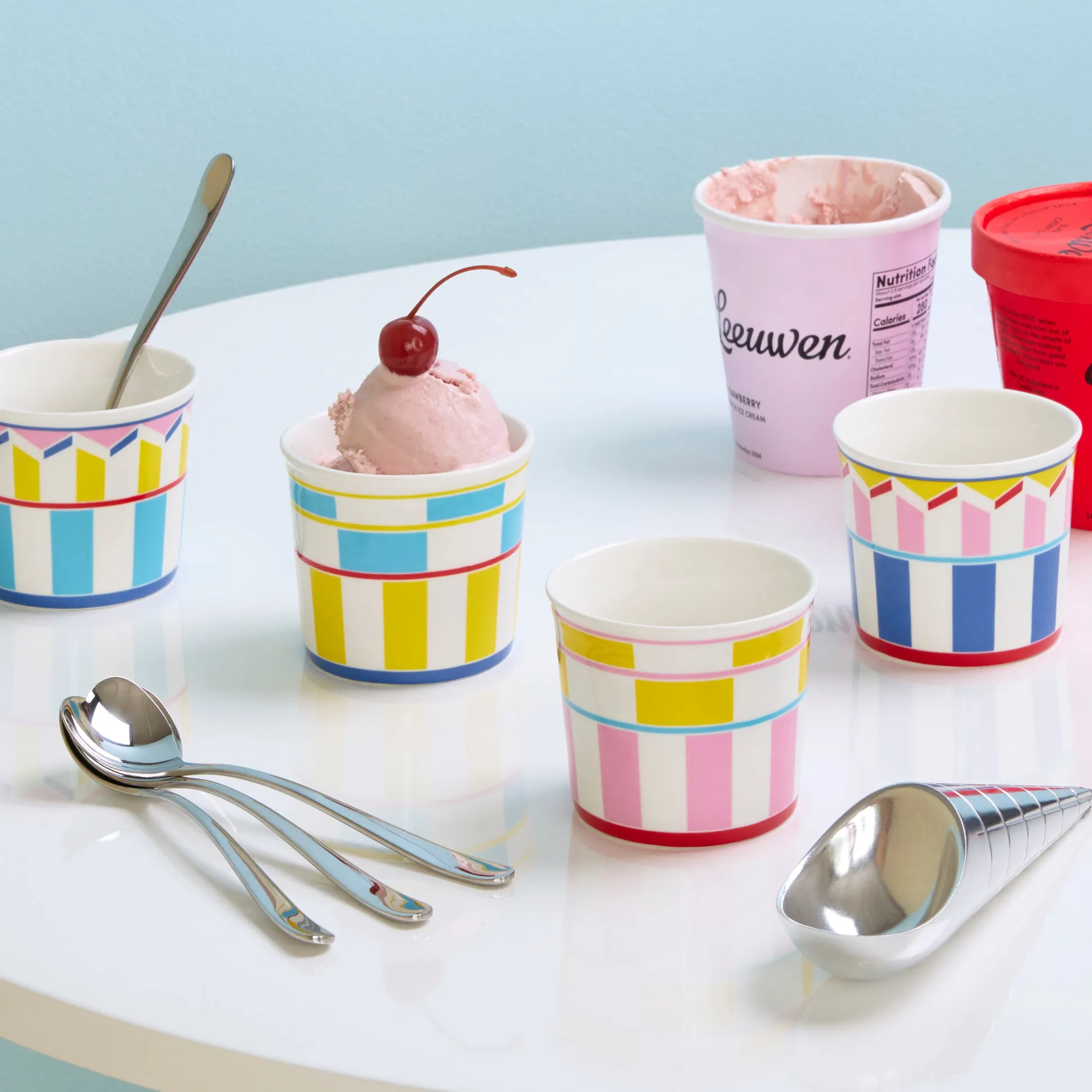 Alessi Big Love Ice Cream Spoons - Set of 4