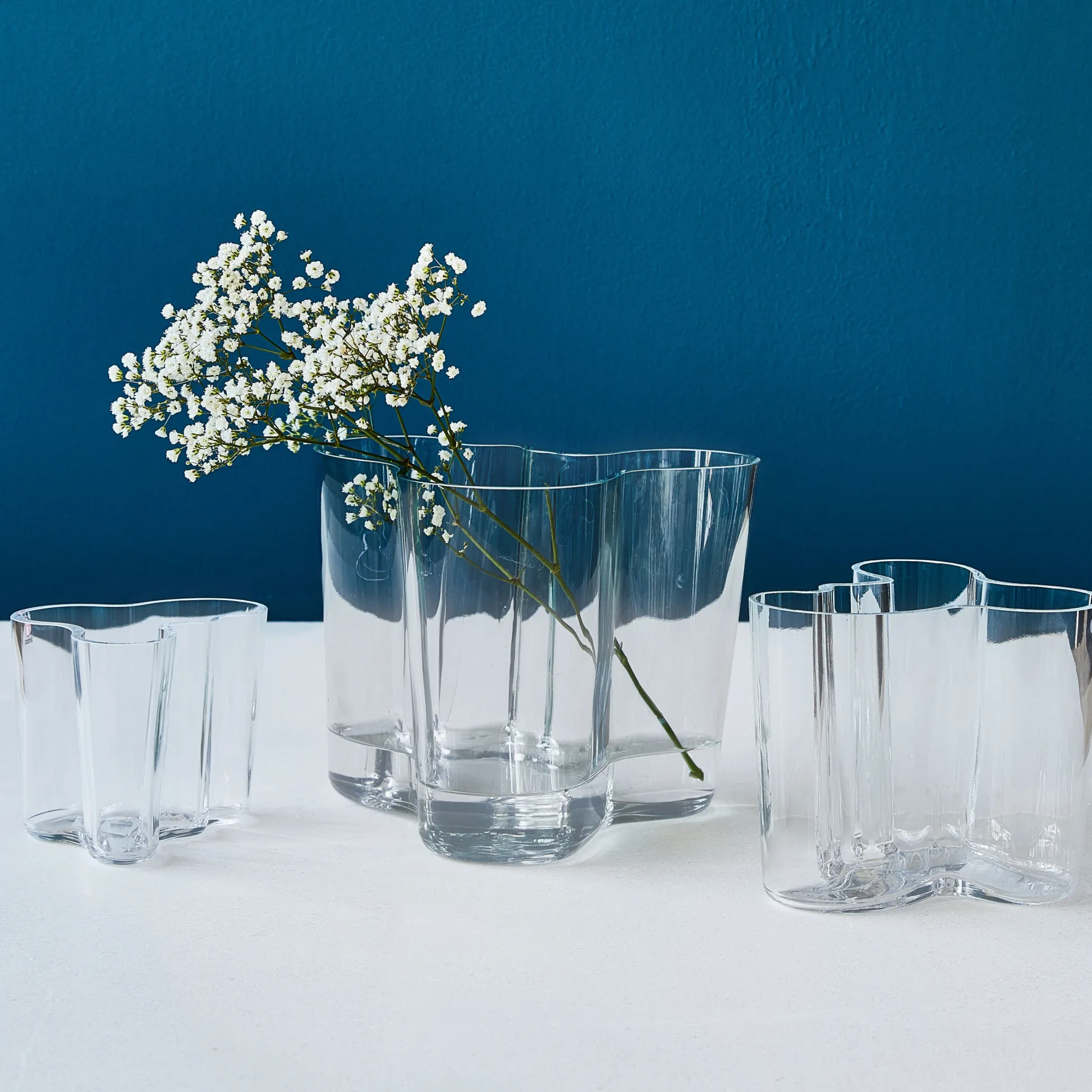 Alvar Aalto Glass Vase from Iittala - 3.7"h