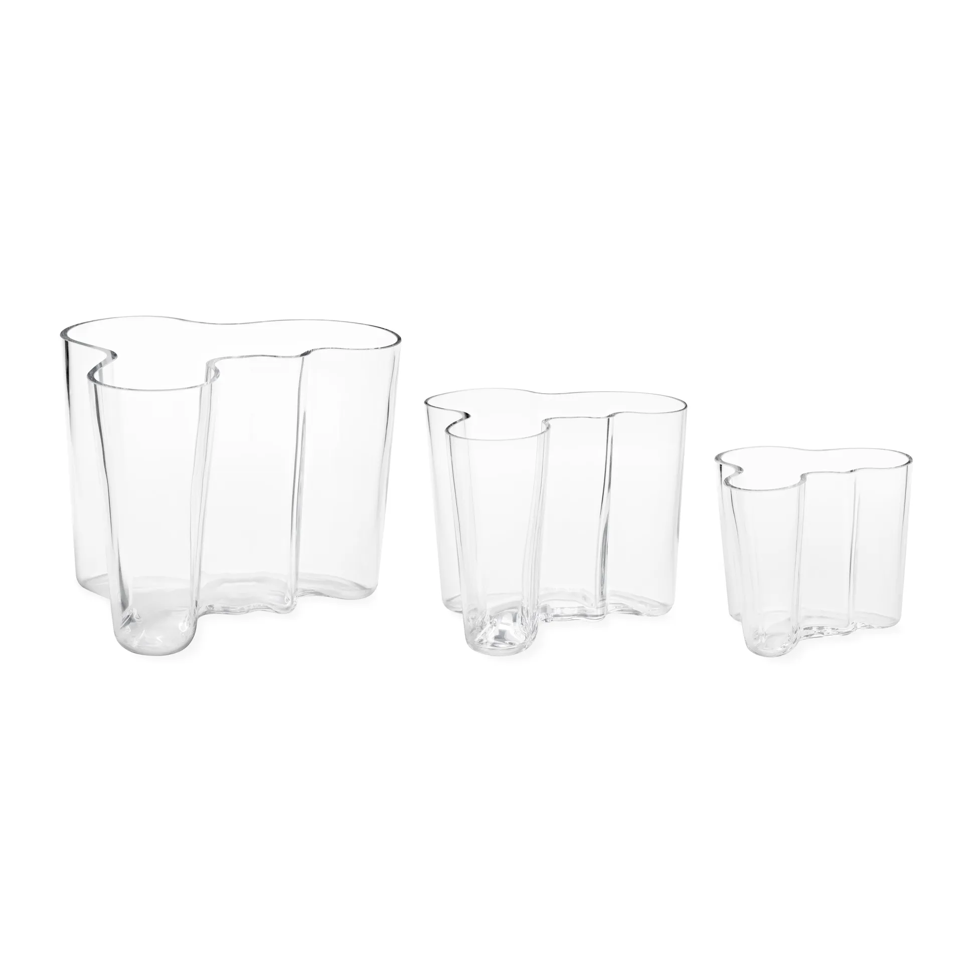 Alvar Aalto Glass Vase from Iittala - 4.7"h