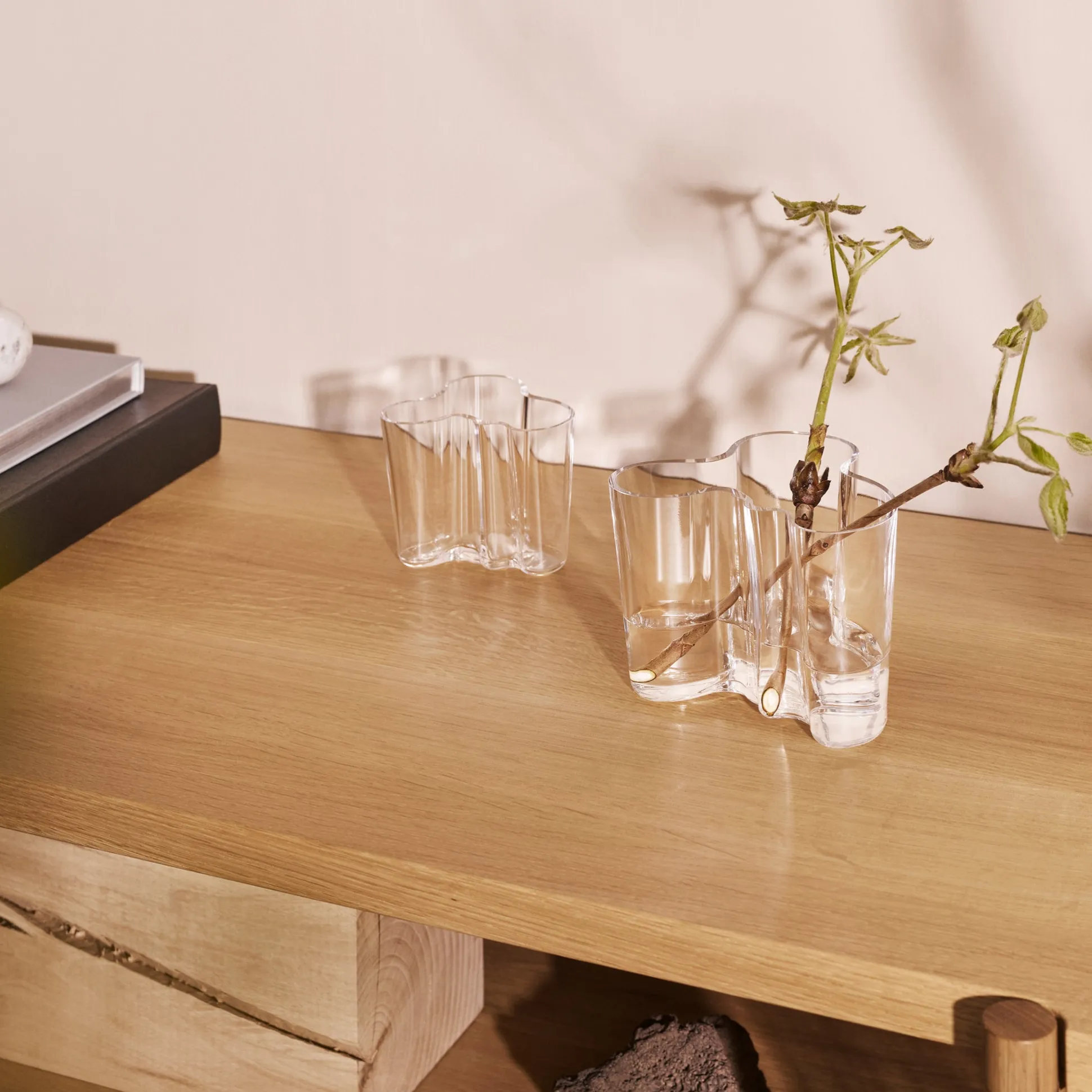 Alvar Aalto Glass Vase from Iittala - 4.7"h