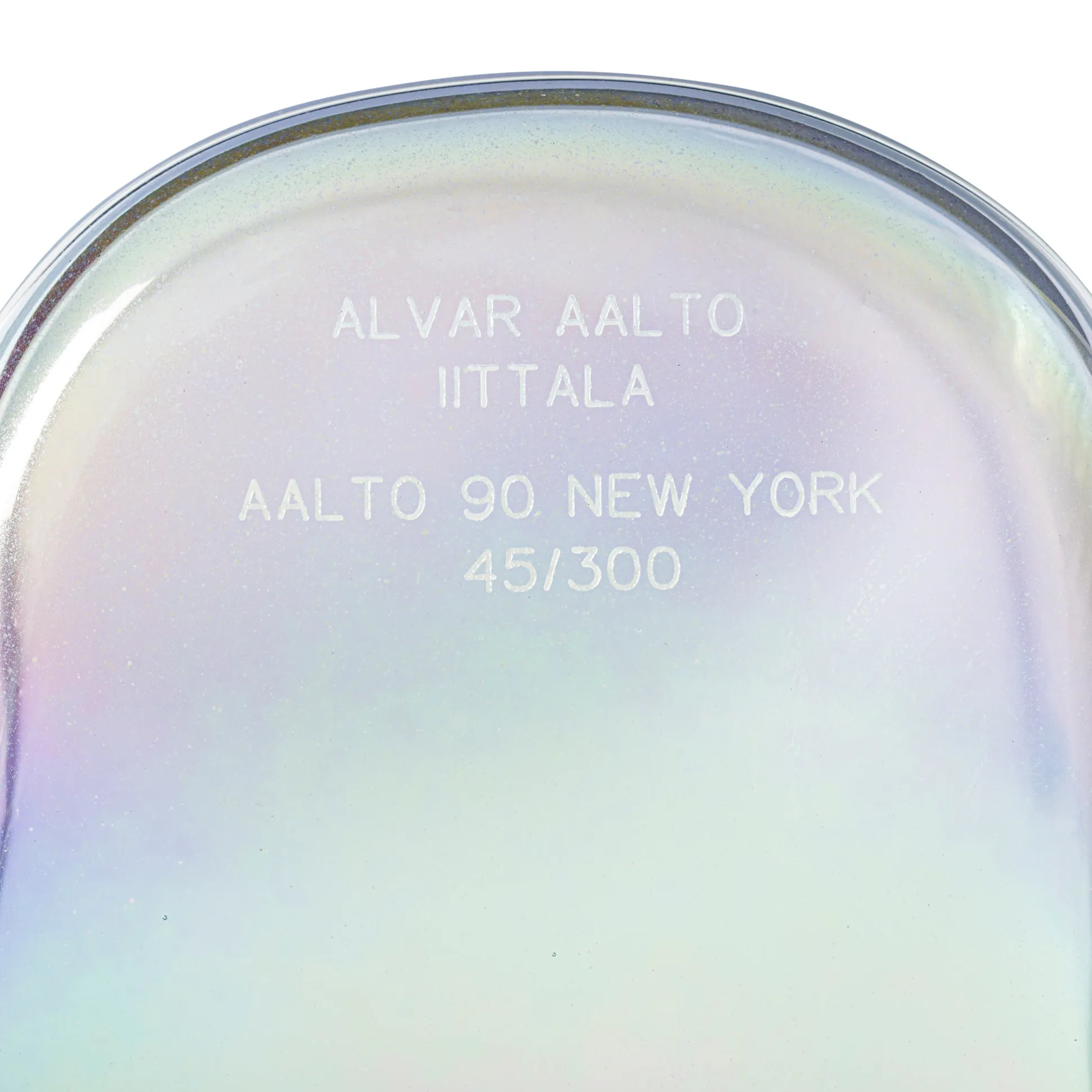 Alvar Aalto Iridescent Glass Vase - 90th Anniversary NYC Edition from Iittala