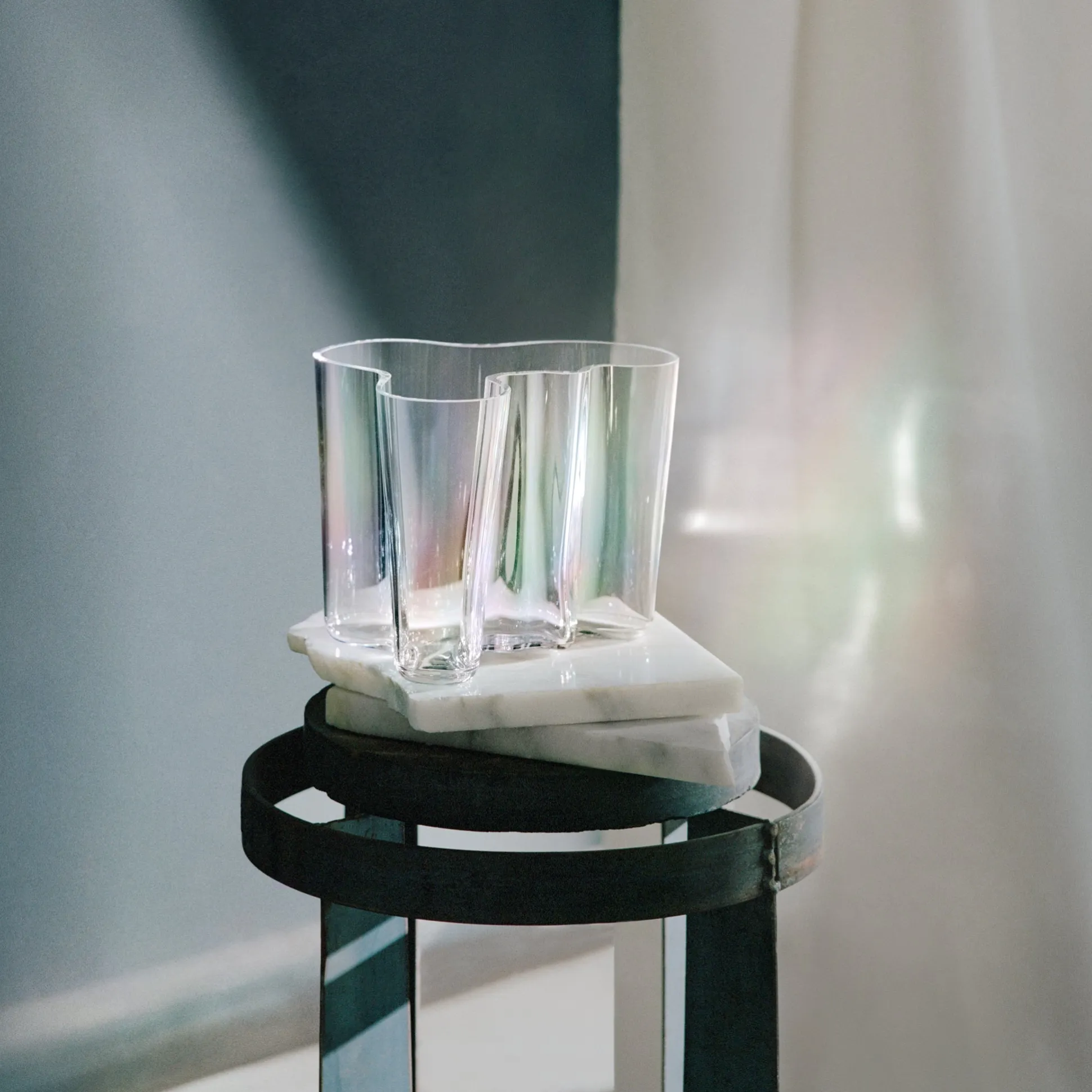 Alvar Aalto Iridescent Glass Vase - 90th Anniversary NYC Edition from Iittala