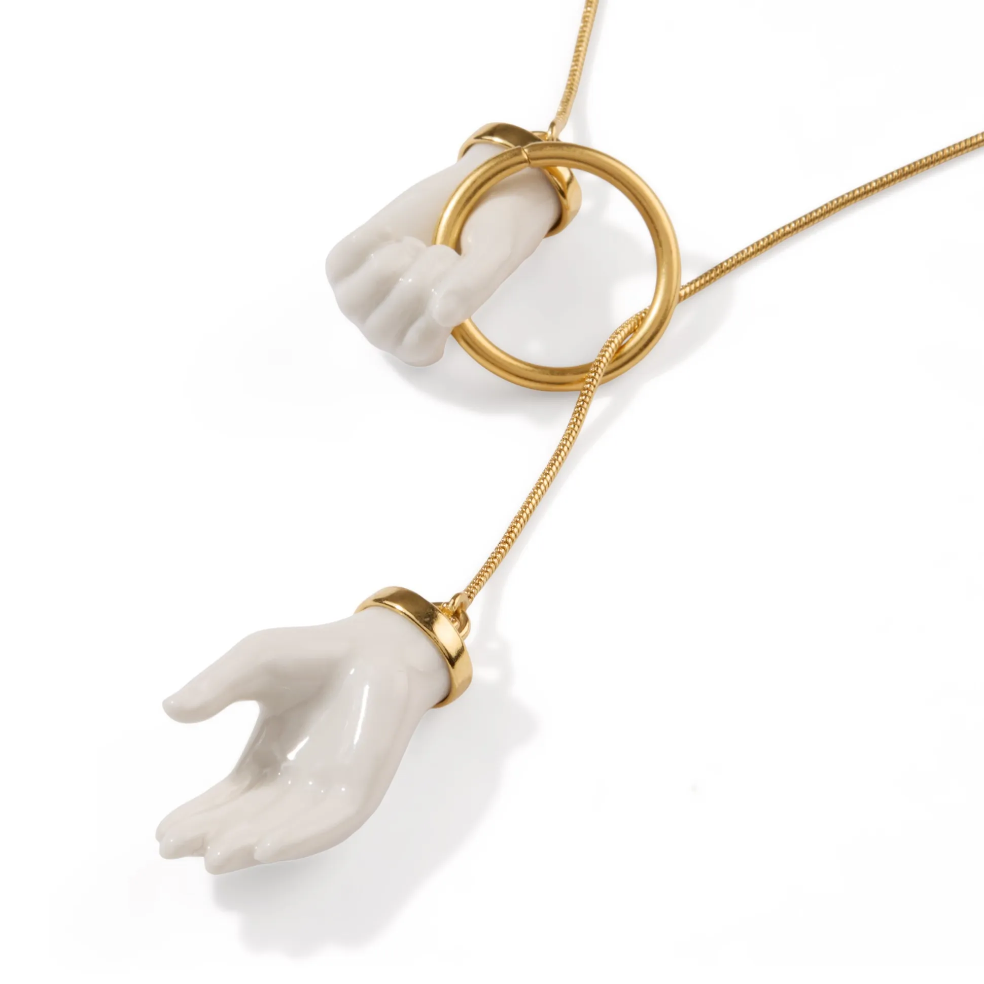Andrés Gallardo Little Hands Link Gold-Plated Necklace