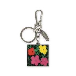 Andy Warhol Flowers Keyring