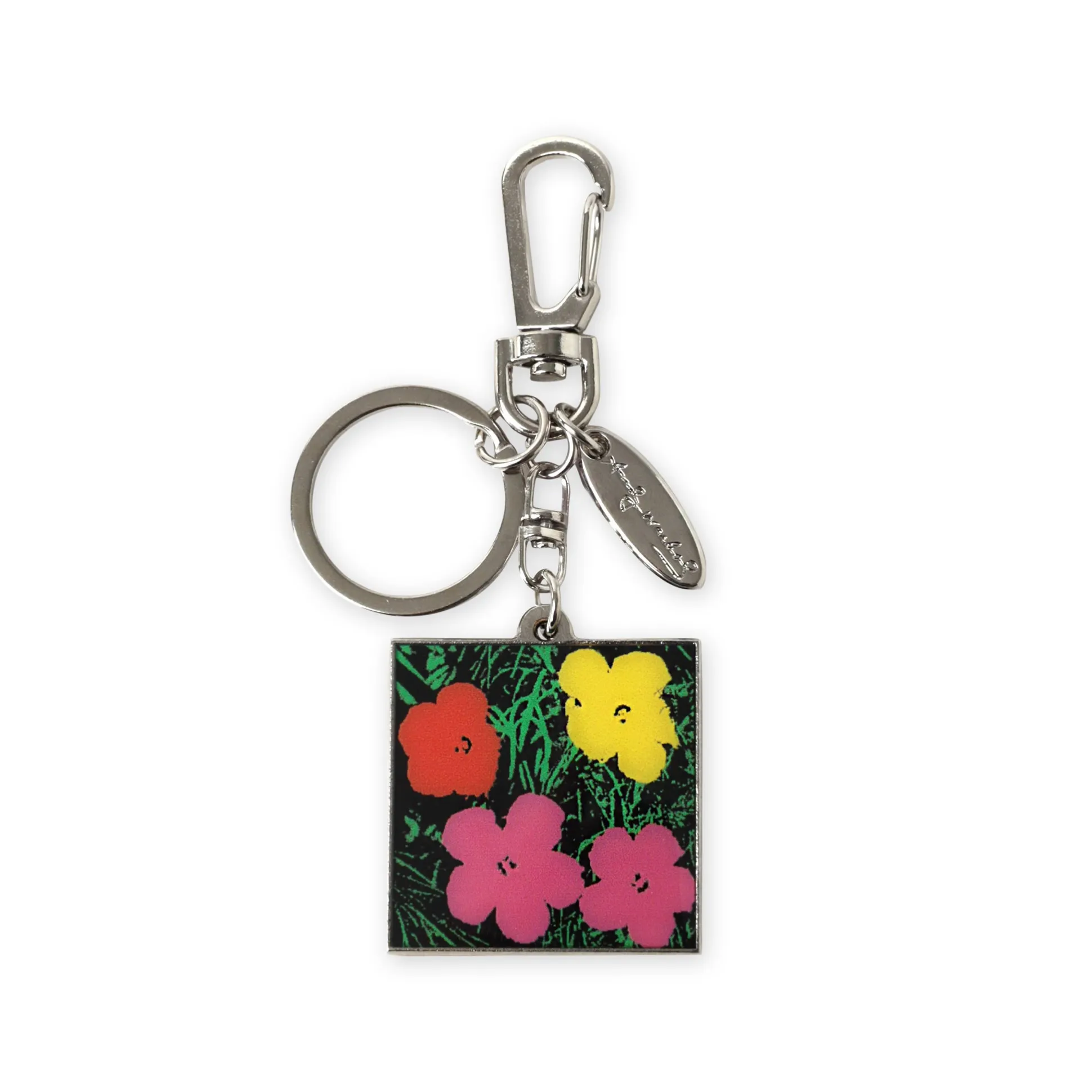 Andy Warhol Flowers Keyring