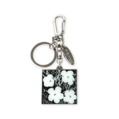 Andy Warhol Flowers Keyring