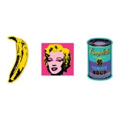 Andy Warhol '60s Silkscreen Apply Stickers - Set of 3