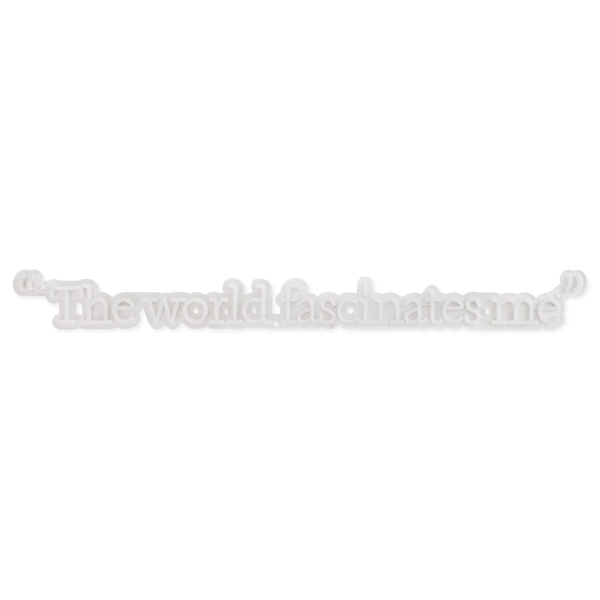 Andy Warhol The World Fascinates Me Quote Neon Sign