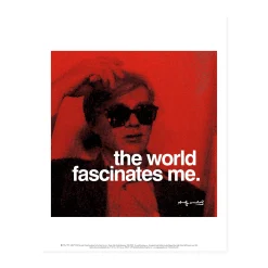 Andy Warhol: The World Fascinates Me Print