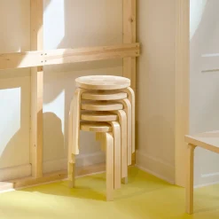 Artek Aalto Marimekko Stacking Stool 60 - Lokki