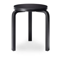 Artek Aalto Stacking Stool 60/ Black