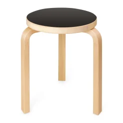 Artek Aalto Stacking Stool 60/ Black