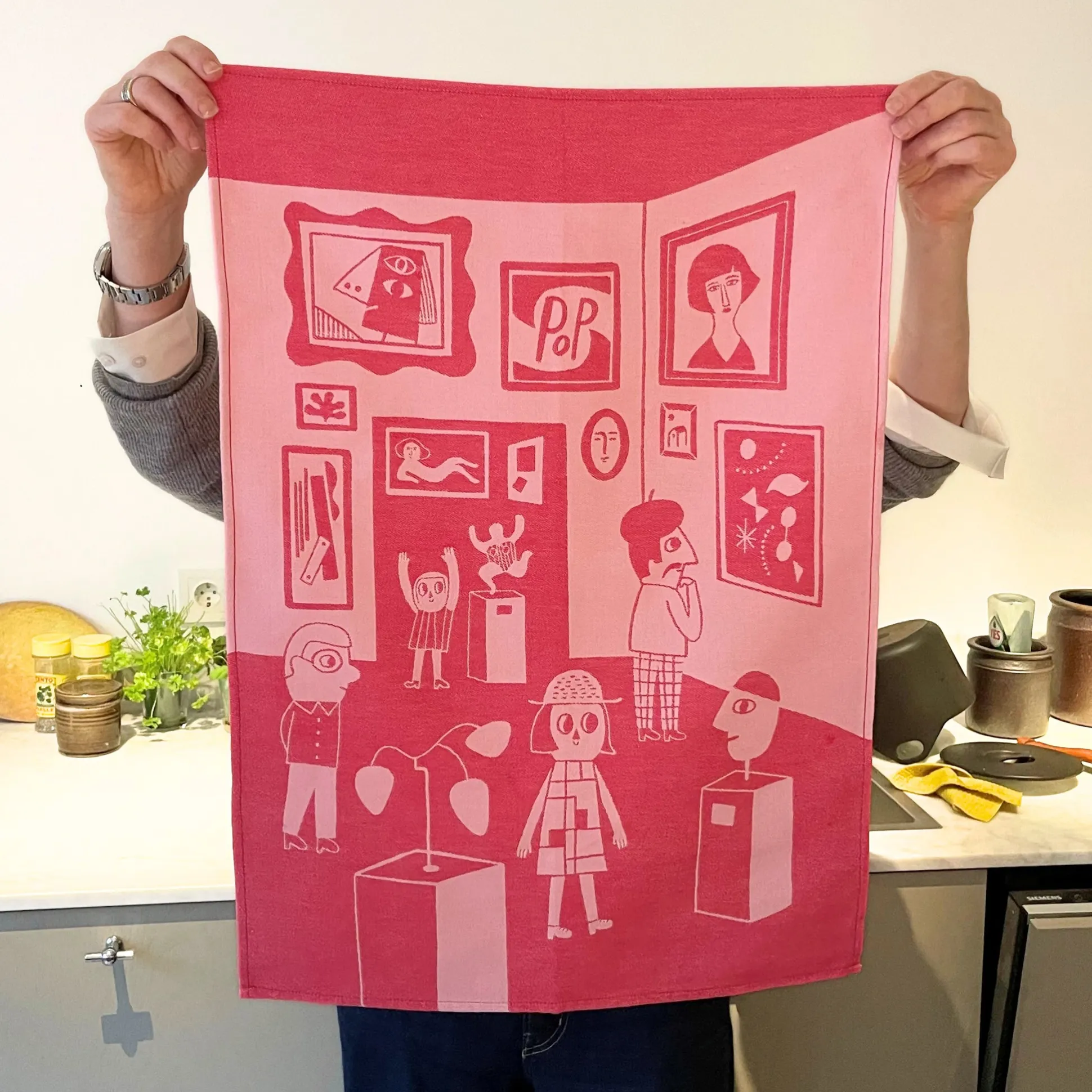 Art Lovers Cotton Tea Towels - Set of 2