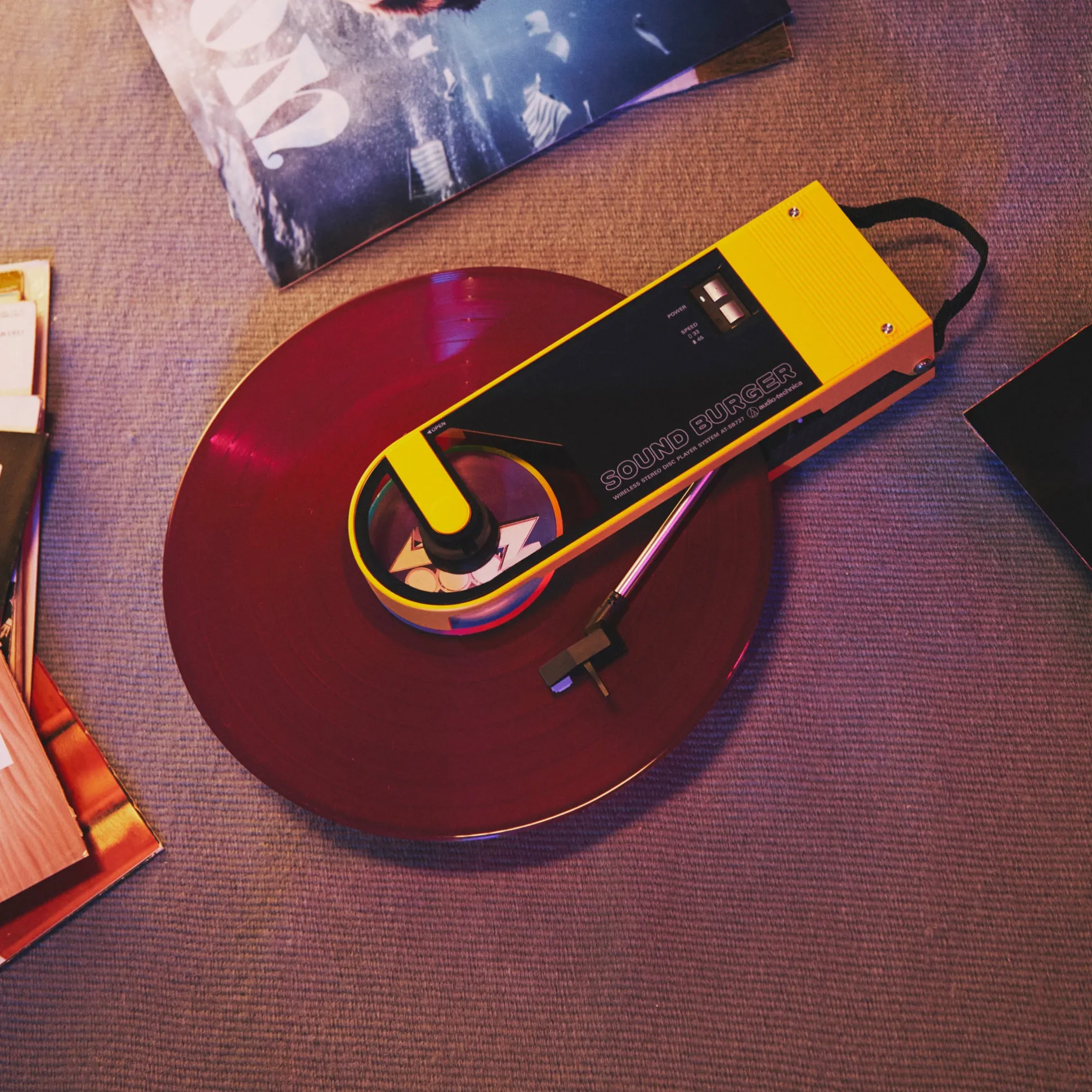 Audio-Technica Sound Burger Portable Turntable AT-SB727-YL