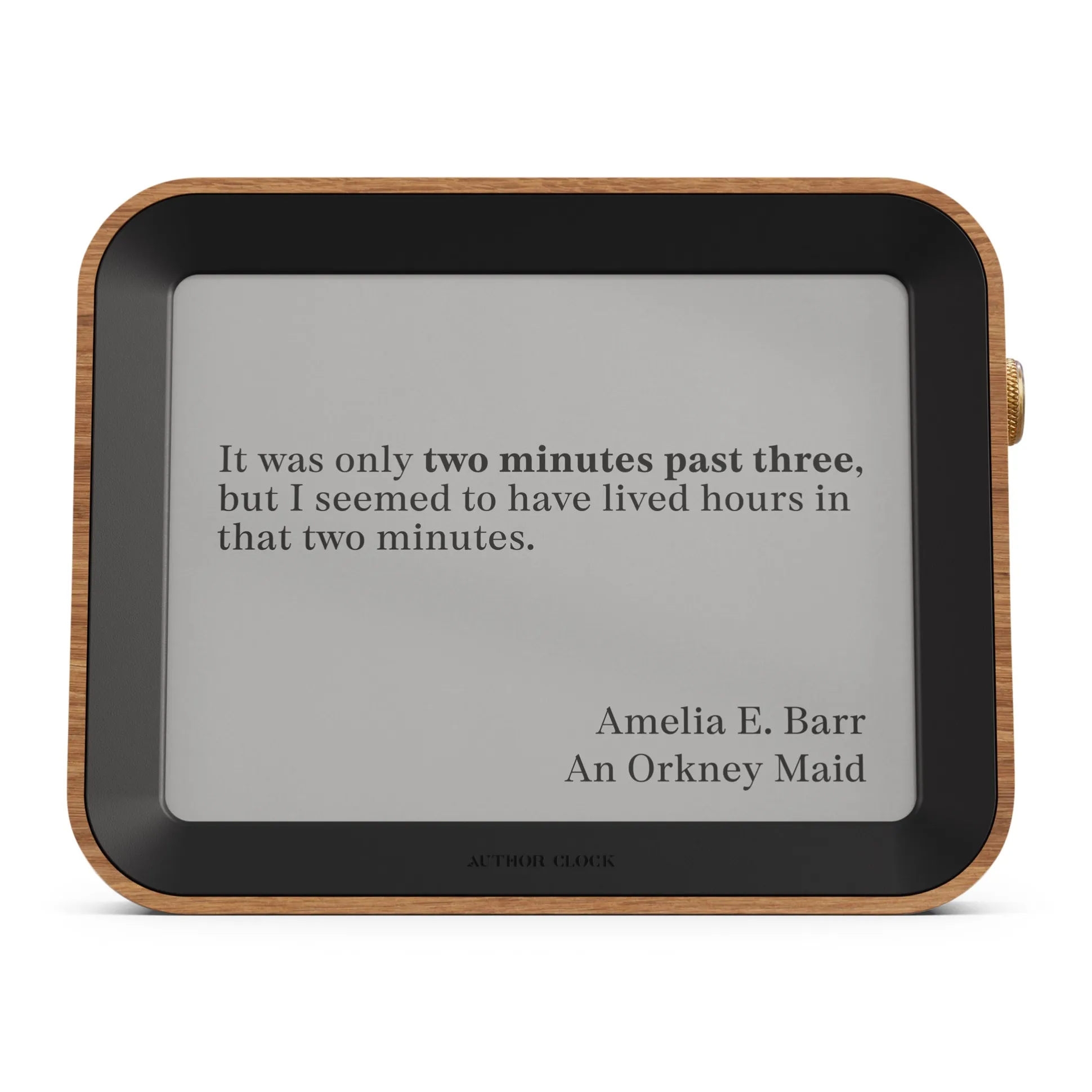 Author Clock - Large