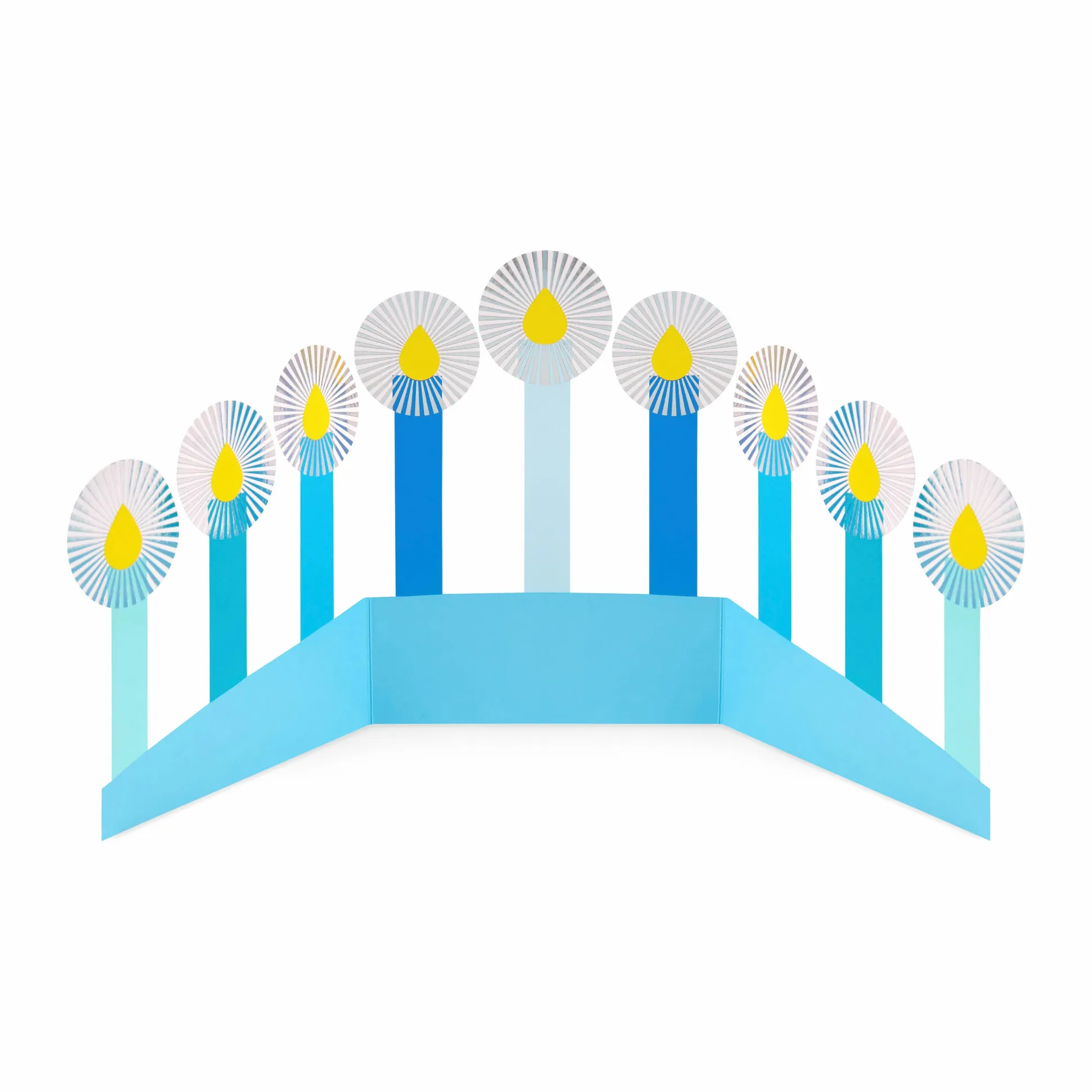 Azure Hanukkah Holiday Cards - Set of 8