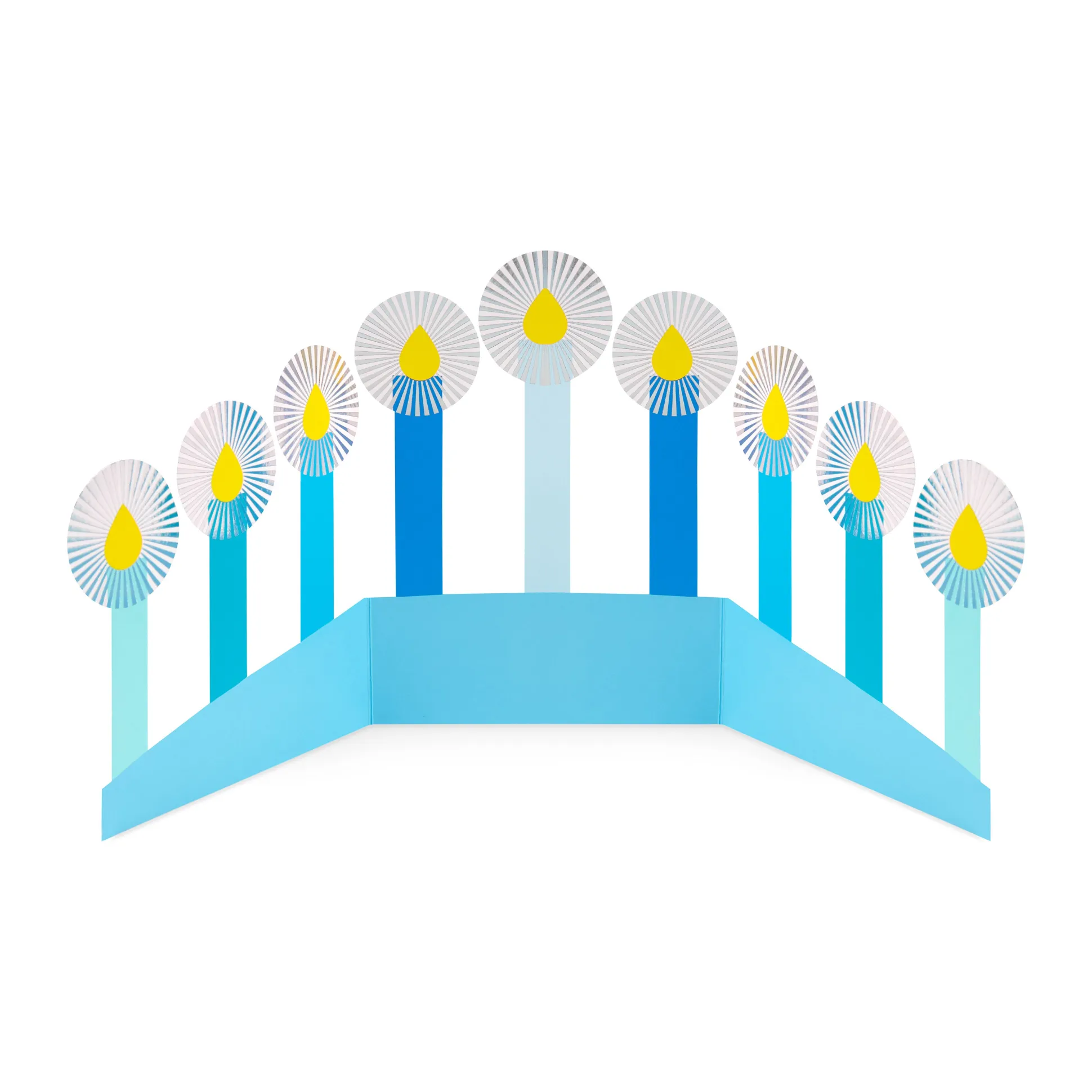 Azure Hanukkah Holiday Cards - Set of 8