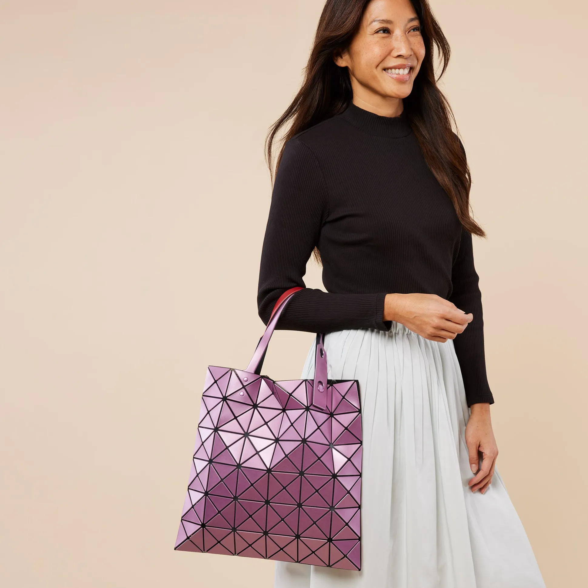 BAO BAO ISSEY MIYAKE Dual-Tone Lucent Tote Bag