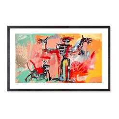 Basquiat: Boy and Dog in a Johnnypump Framed Print