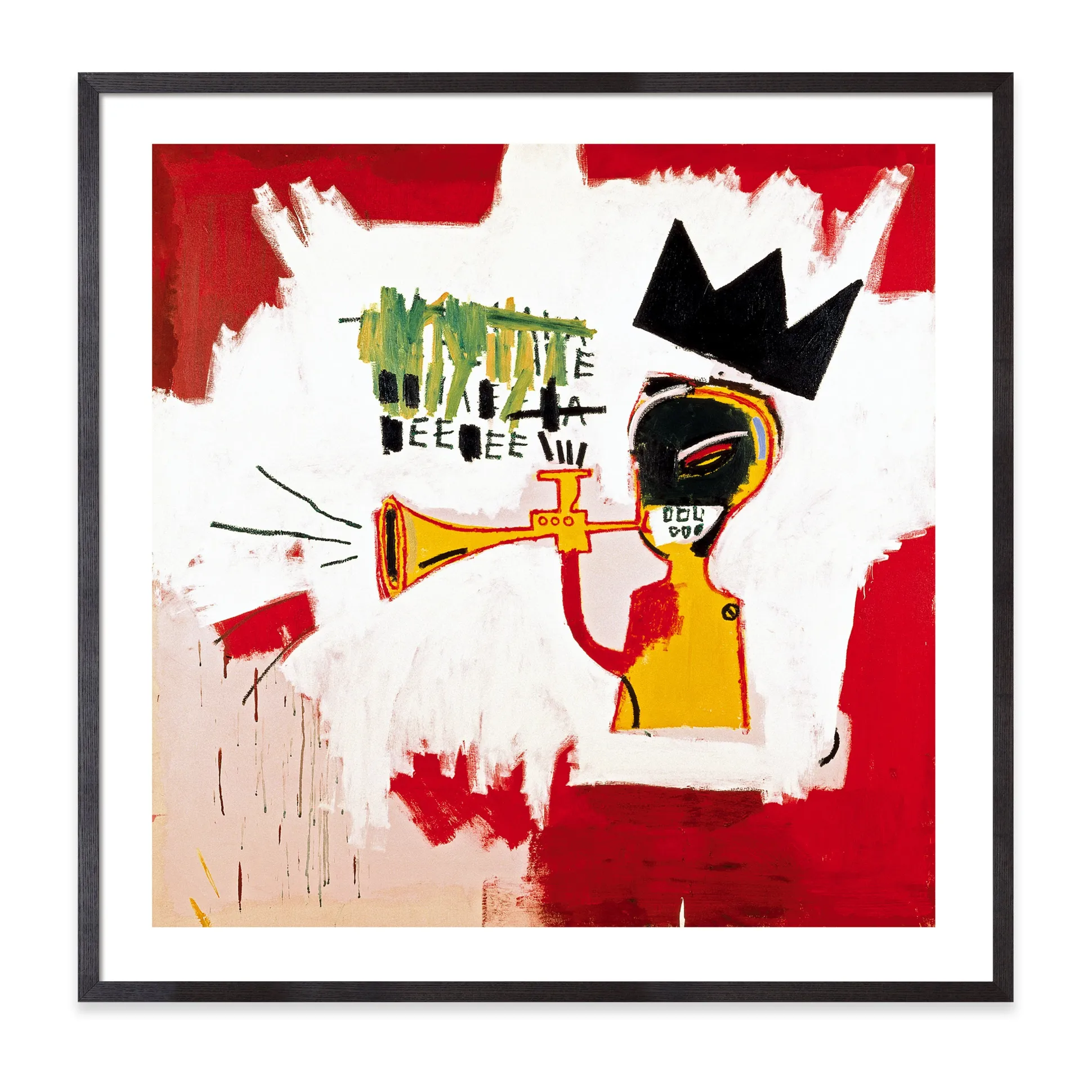 Basquiat: Trumpet Framed Print