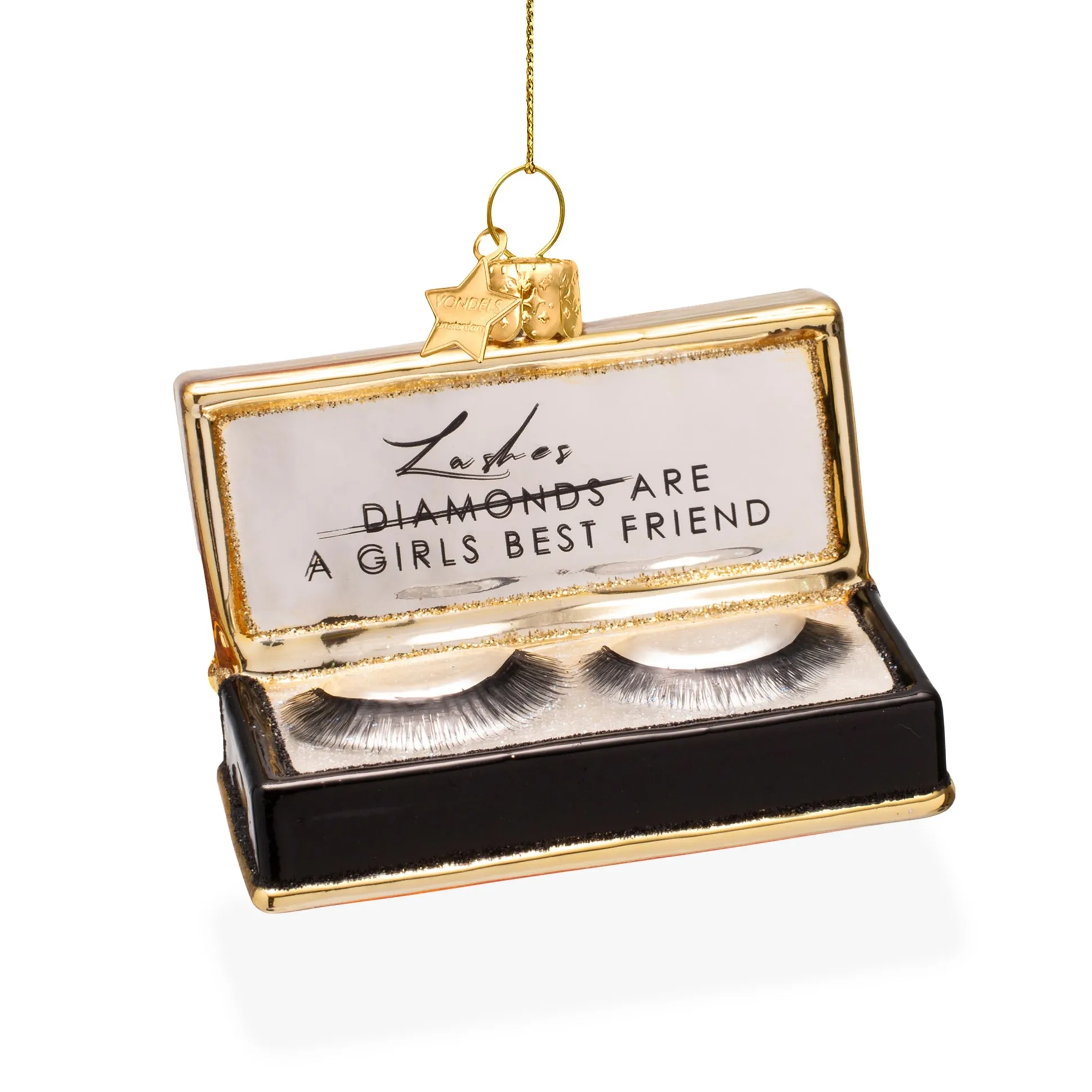 Beauty Counter Glass Holiday Ornament - False Eyelashes