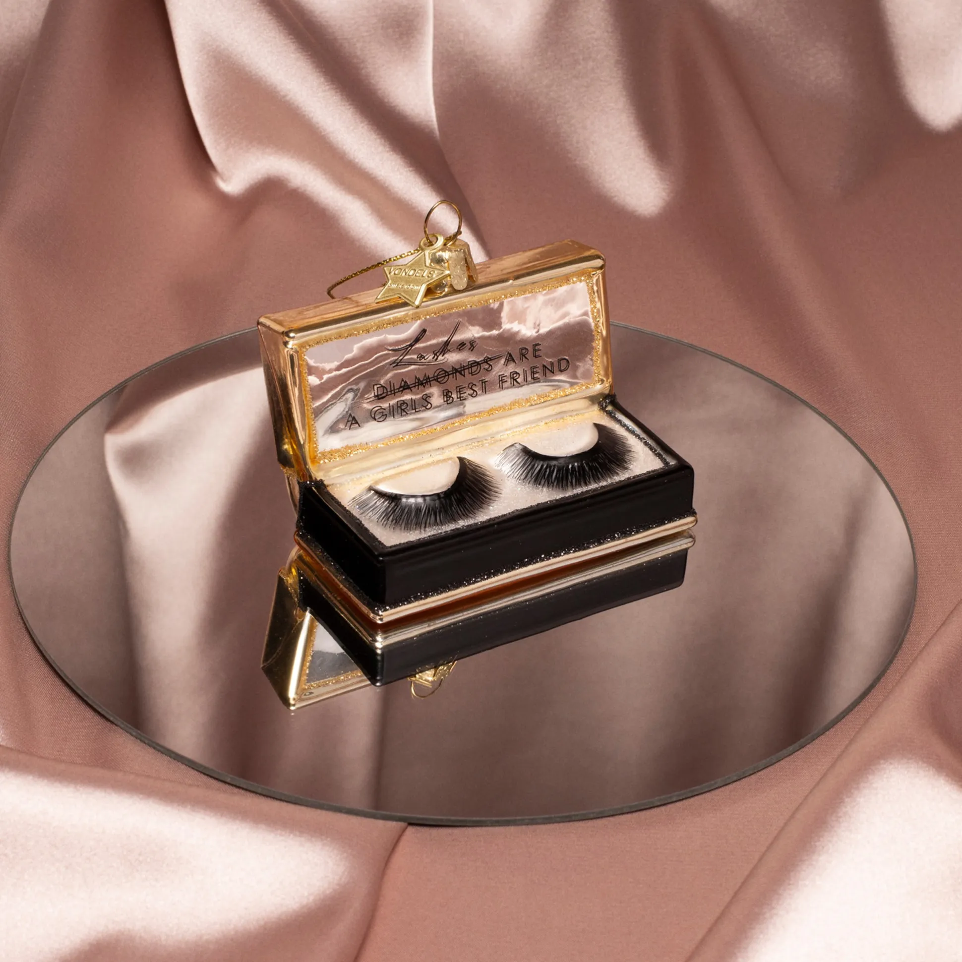 Beauty Counter Glass Holiday Ornament - False Eyelashes