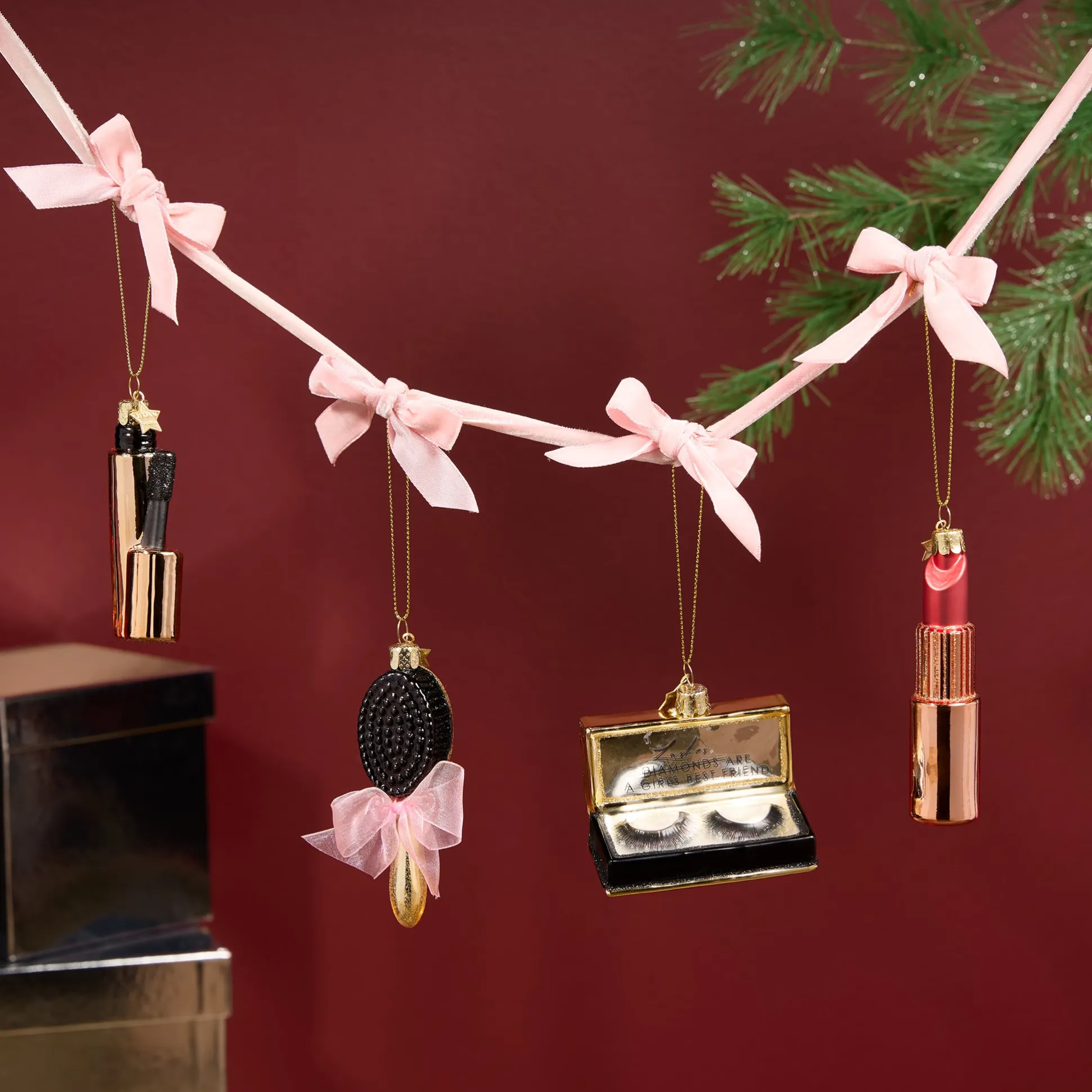 Beauty Counter Glass Holiday Ornament - Mascara
