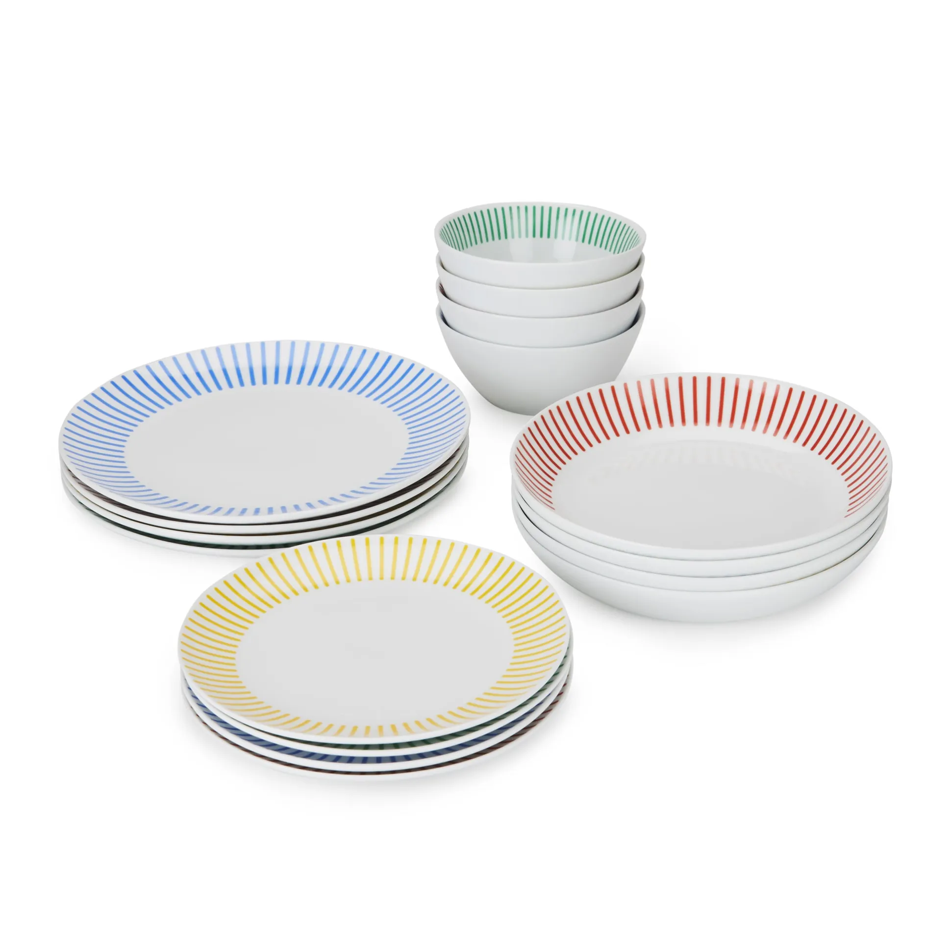 Bodum Jazz Porcelain Dinnerware - Set of 16