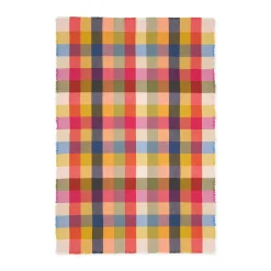 Bold Plaid Oversized Merino & Cashmere Throw