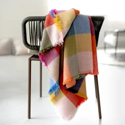 Bold Plaid Oversized Merino & Cashmere Throw