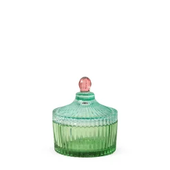Candy Stripe Glass Storage Jar