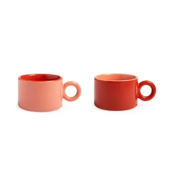 Chiquito Stoneware Coffee Designs - Mug S/2