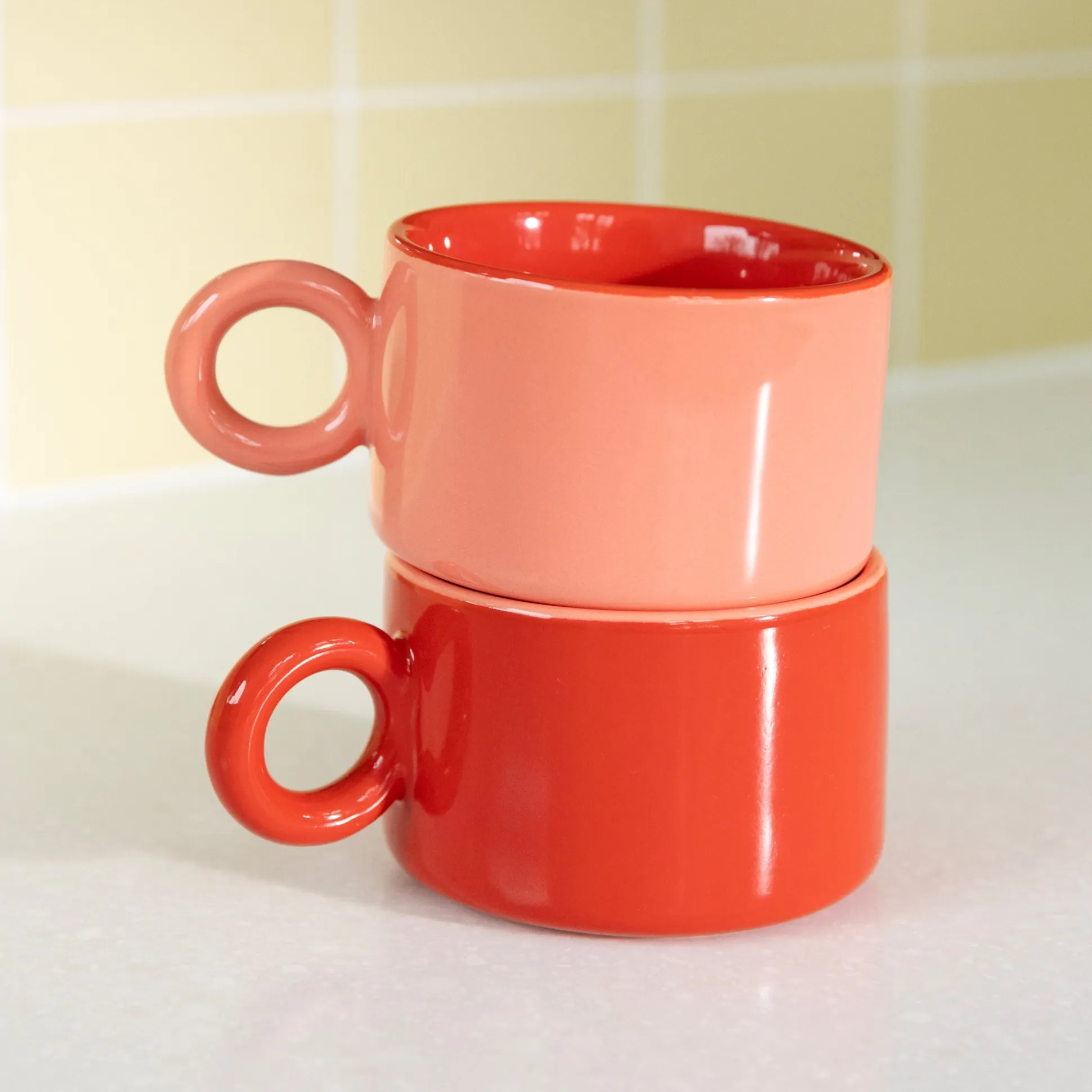Chiquito Stoneware Coffee Designs - Mug S/2