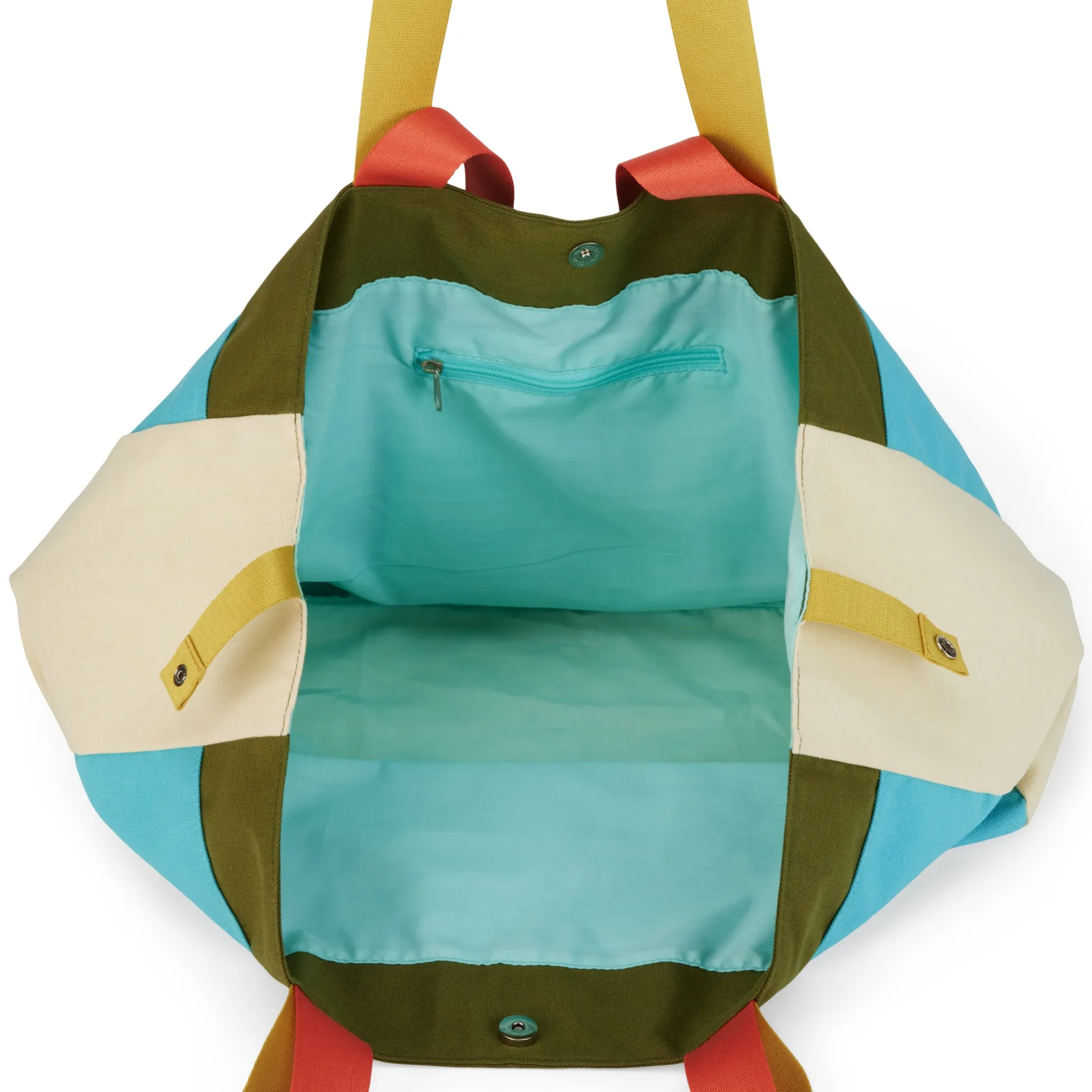 Colorful Oversized Cotton Canvas Tote Bag