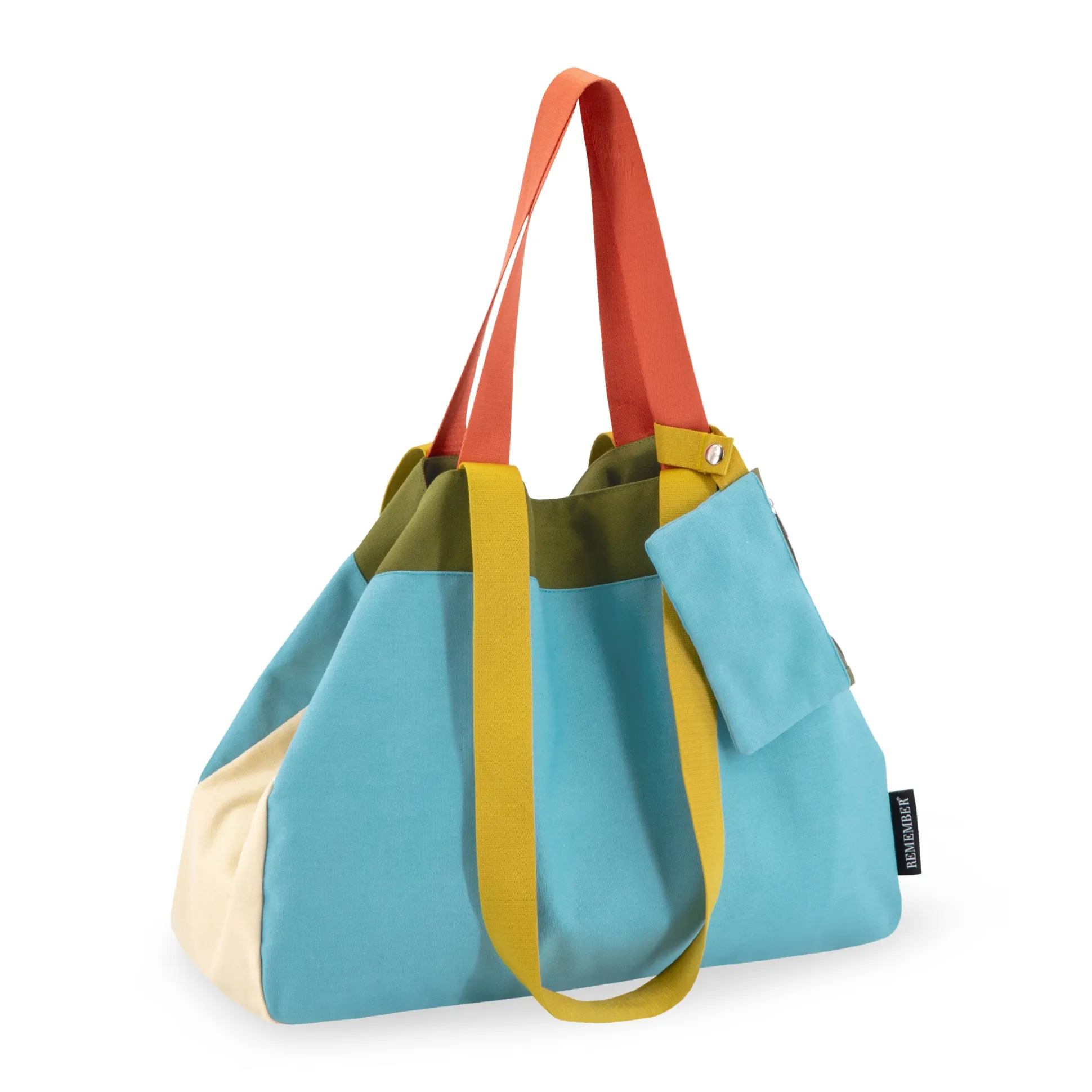 Colorful Oversized Cotton Canvas Tote Bag
