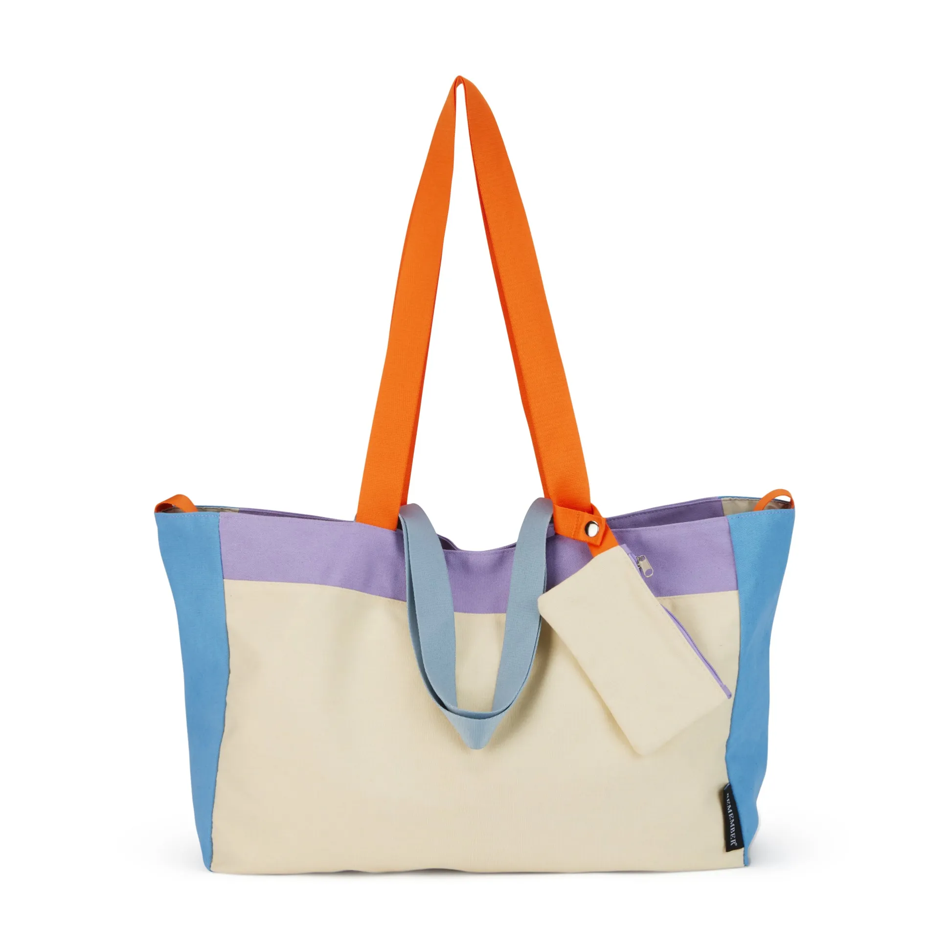 Colorful Oversized Cotton Canvas Tote Bag