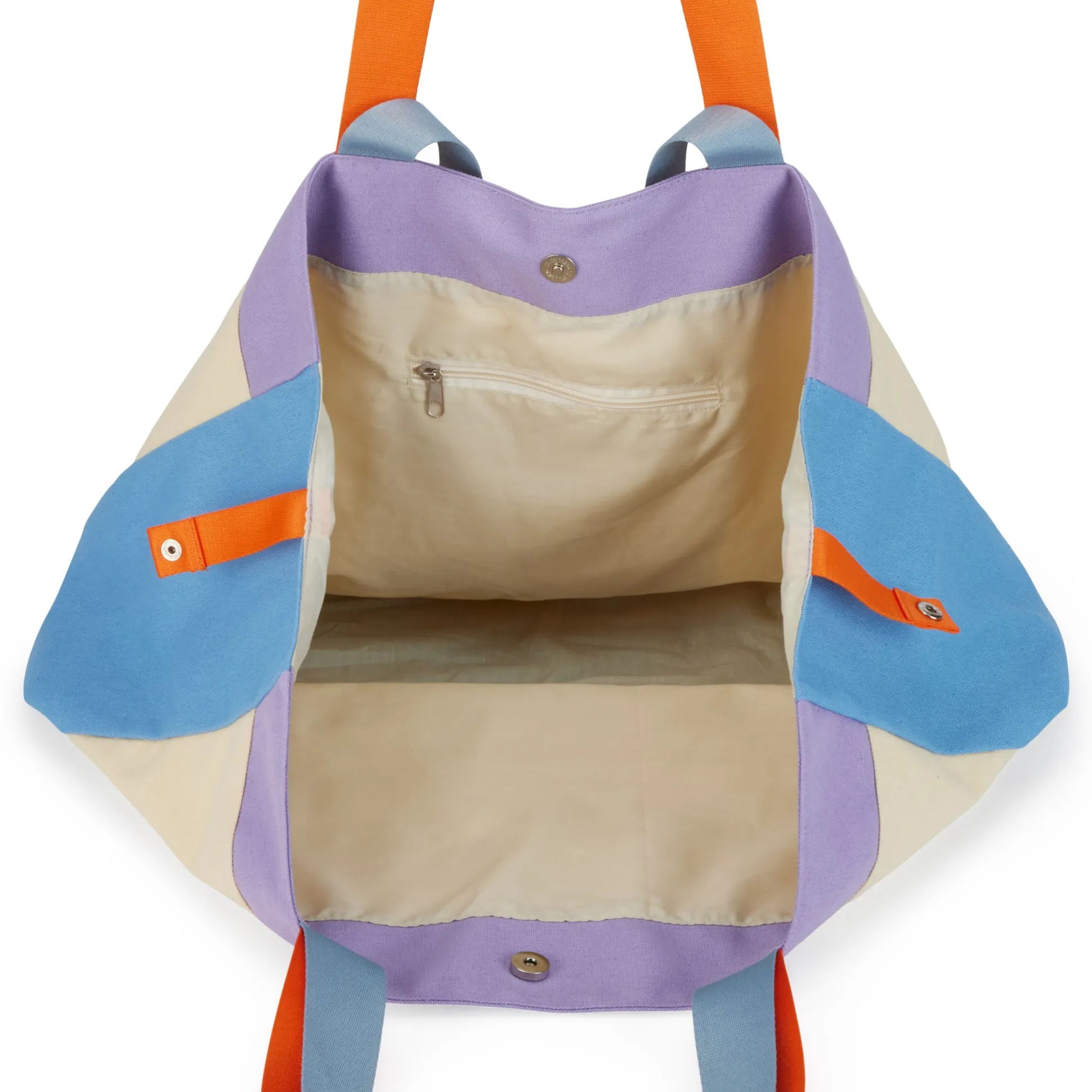 Colorful Oversized Cotton Canvas Tote Bag