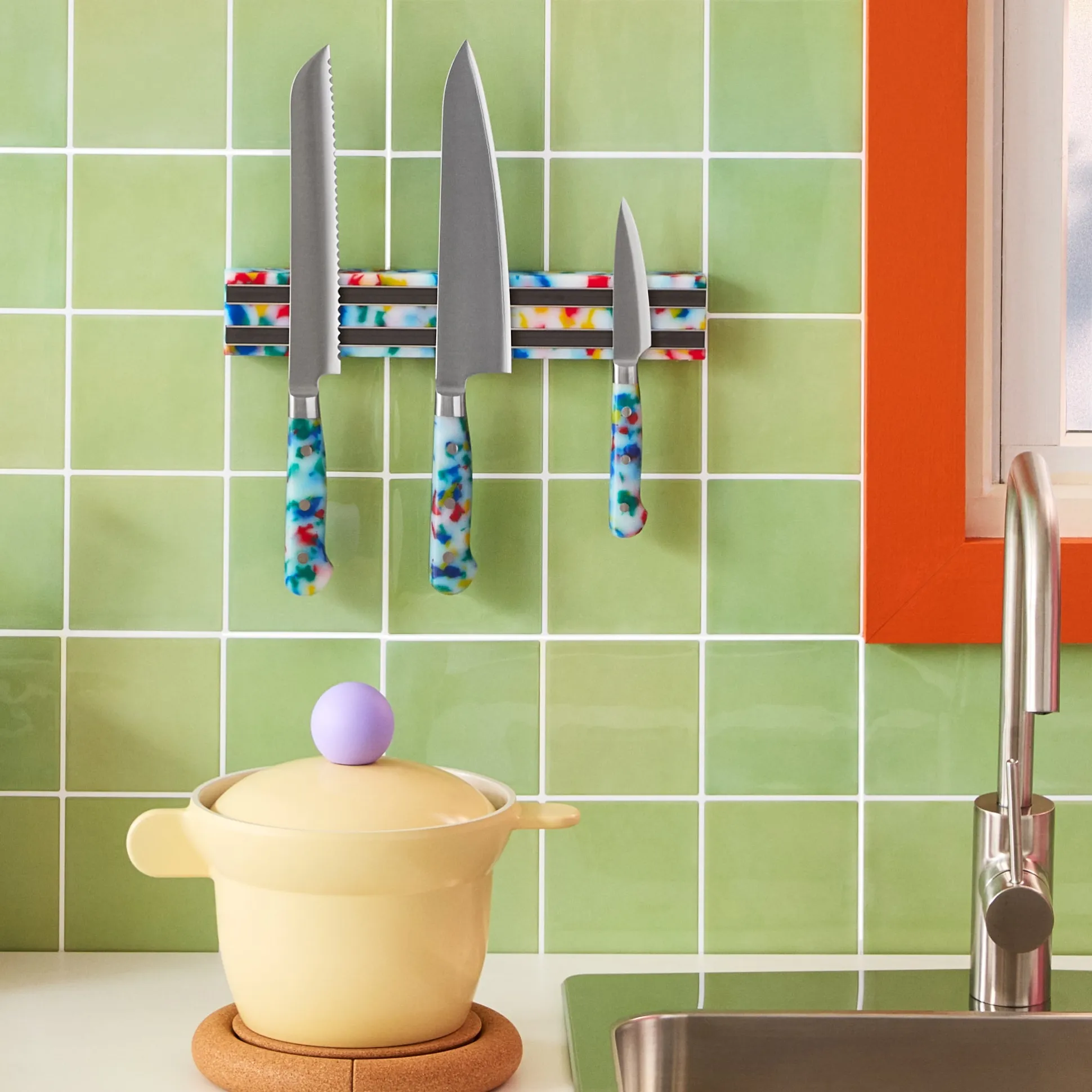 Confetti Kitchen Knife - Knife Magnet