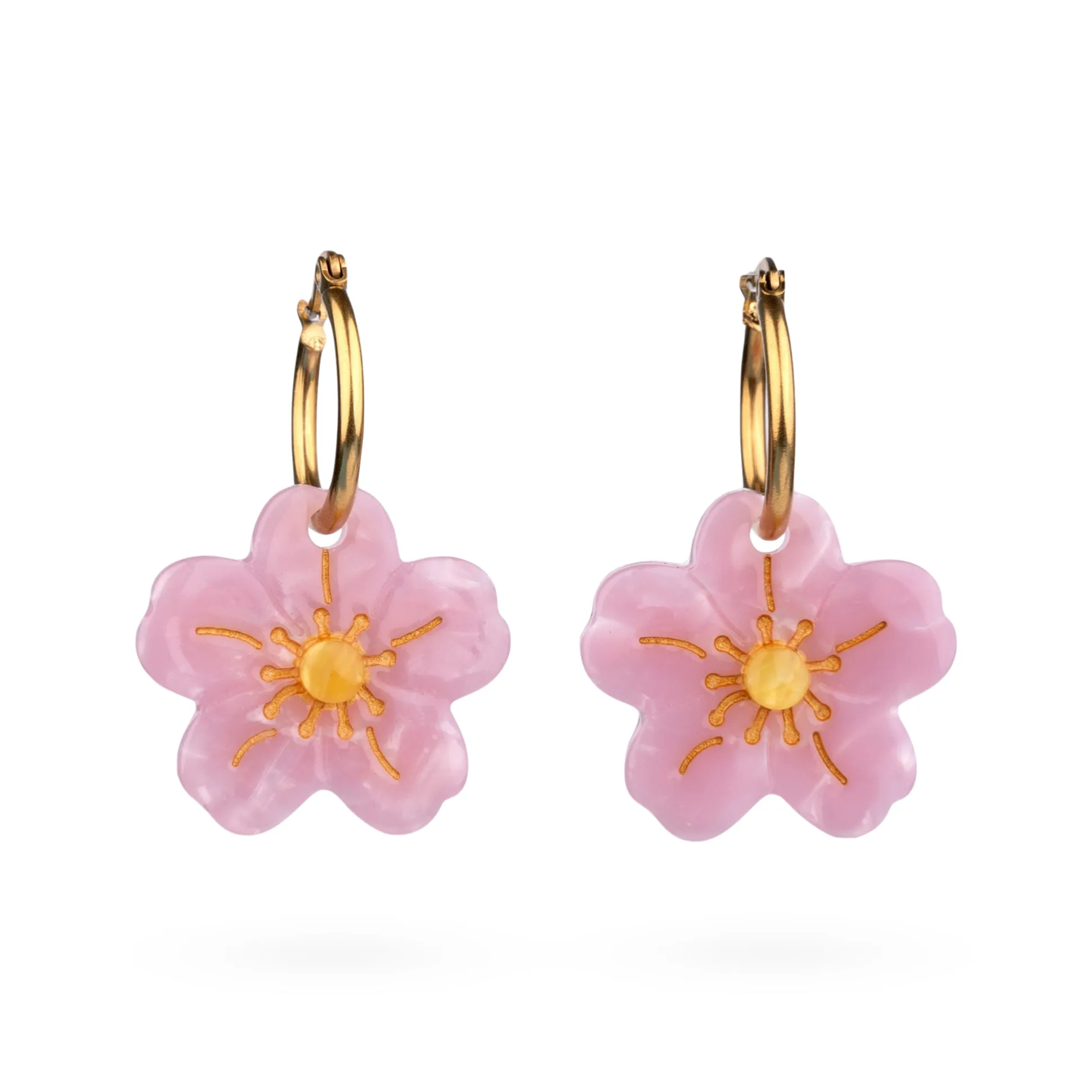 Coucou Suzette Flower Hoop Earrings