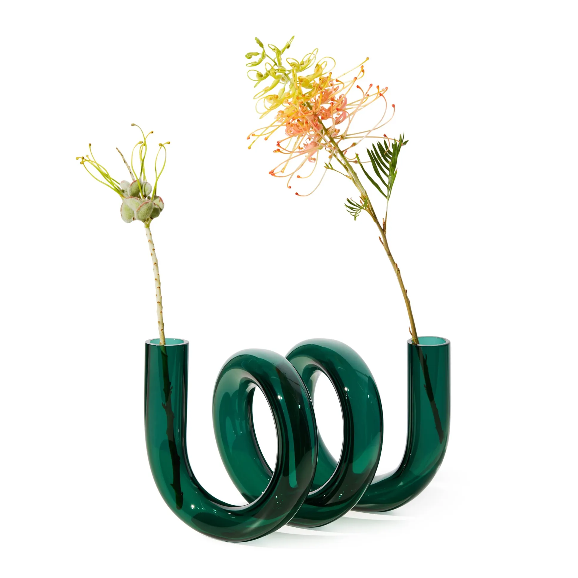 Curly Glass Vase