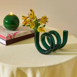 Curly Glass Vase