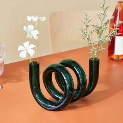 Curly Glass Vase