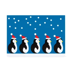 Dancing Penguins Holiday Pop-Up Cards - Set of 8
