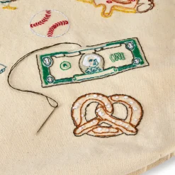 DIY Embroidery Stitch Your City NYC Tote Bag