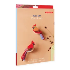 DIY Garden Bird Wall Art Kits - Cardinals