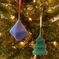 3D-Printed Holiday Ornaments - Set of 2