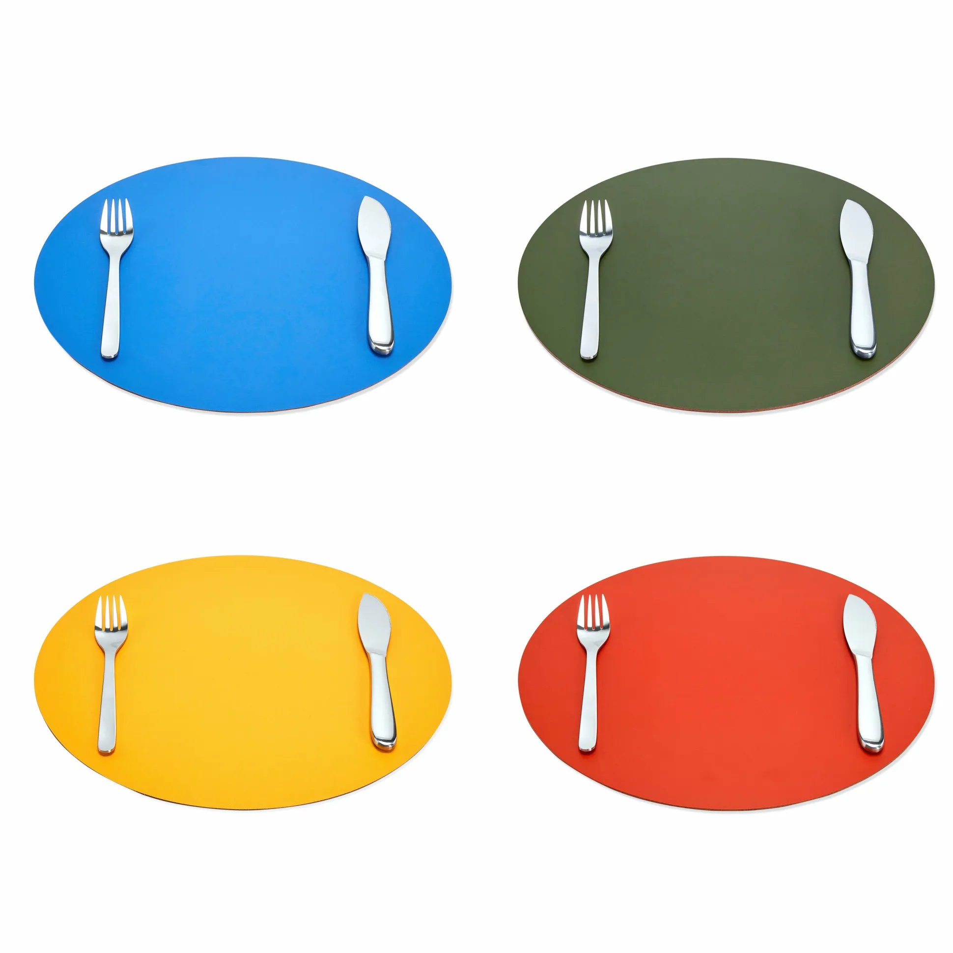 Dual-Sided Recycled Leather Placemat