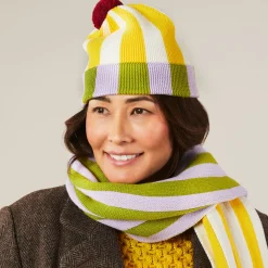 Dusen Dusen Cotton Striped Beanie