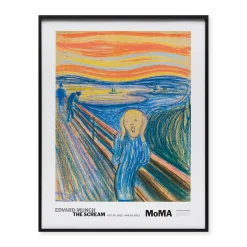 Edvard Munch The Scream Framed Exhibition Poster