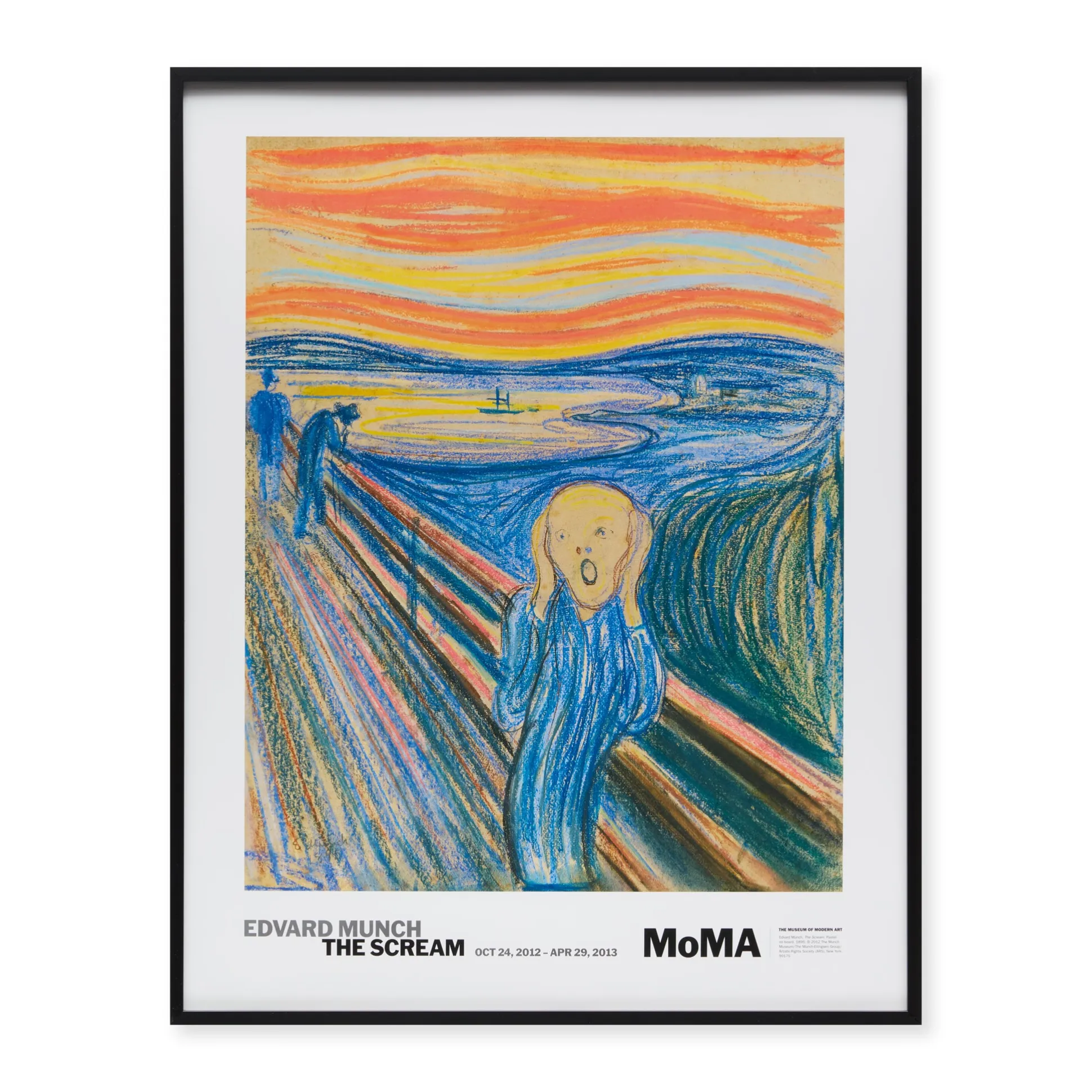 Edvard Munch The Scream Framed Exhibition Poster